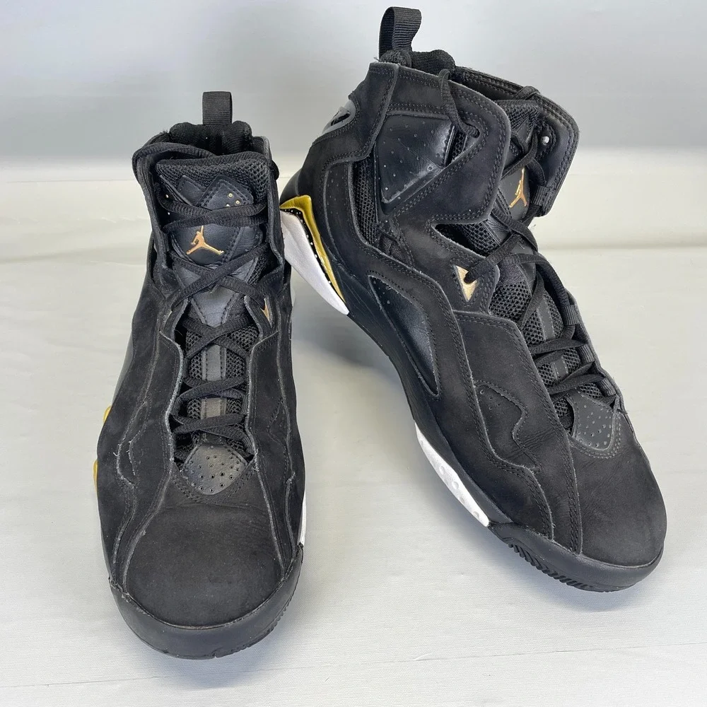 Air Jordan True Flight Basketball Shoes Mens Size 10.5 Black Retro Sneakers